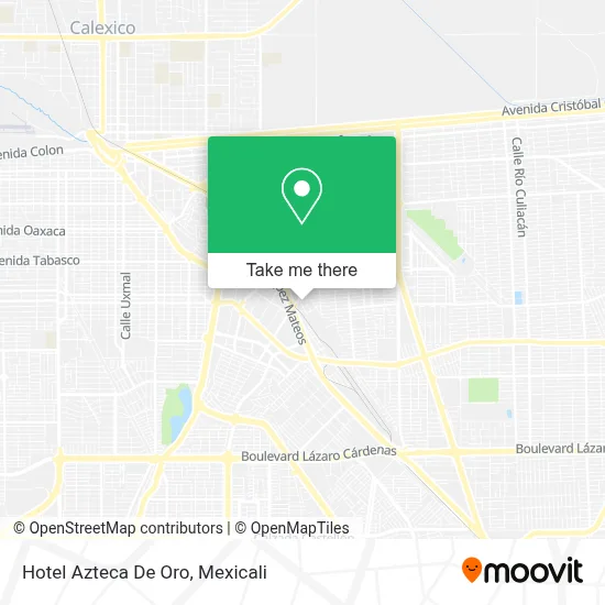 Hotel Azteca De Oro map