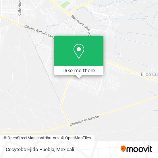 Mapa de Cecytebc Ejido Puebla