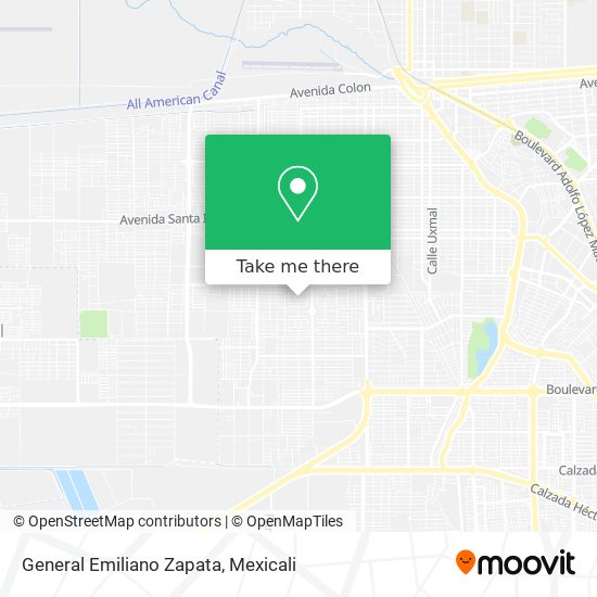 Mapa de General Emiliano Zapata