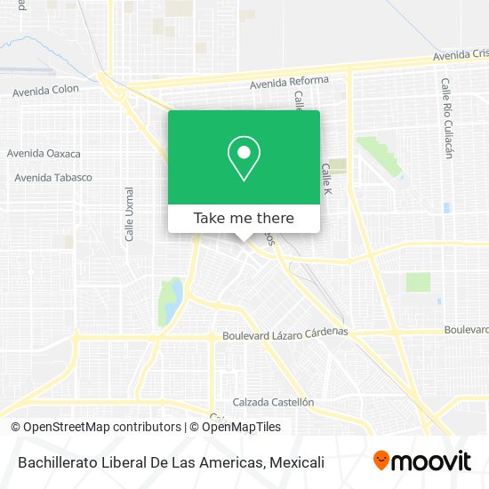 Mapa de Bachillerato Liberal De Las Americas