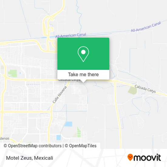 Motel Zeus map