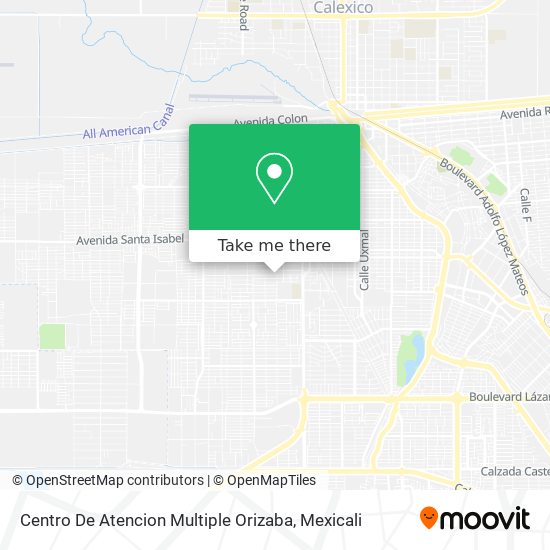 Centro De Atencion Multiple Orizaba map