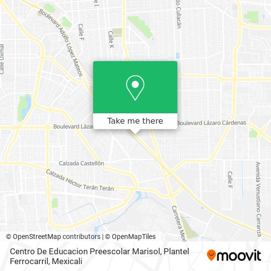 Centro De Educacion Preescolar Marisol, Plantel Ferrocarril map