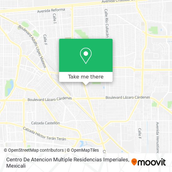Mapa de Centro De Atencion Multiple Residencias Imperiales