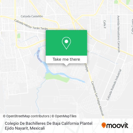 Mapa de Colegio De Bachilleres De Baja California Plantel Ejido Nayarit