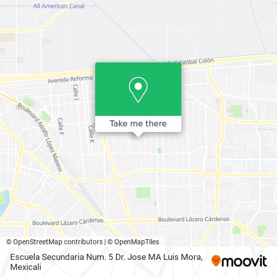 Escuela Secundaria Num. 5 Dr. Jose MA Luis Mora map