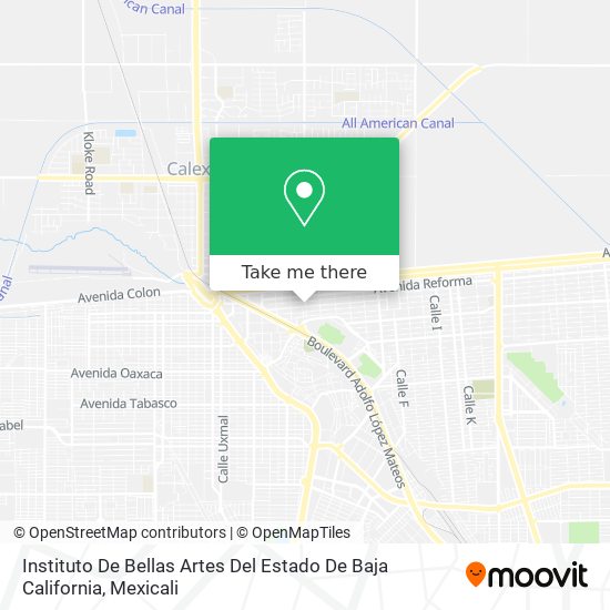 Instituto De Bellas Artes Del Estado De Baja California map