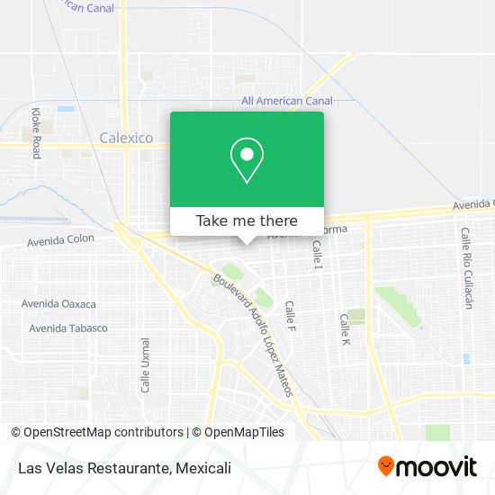 Las Velas Restaurante map