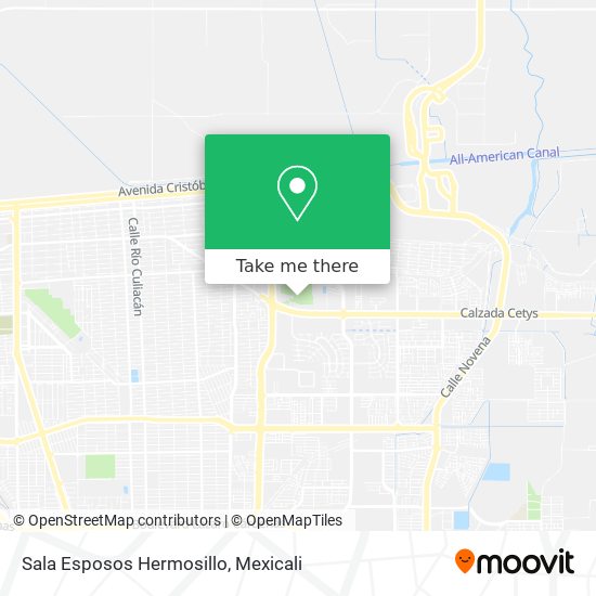 Sala Esposos Hermosillo map