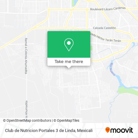 Mapa de Club de Nutricion Portales 3 de Linda