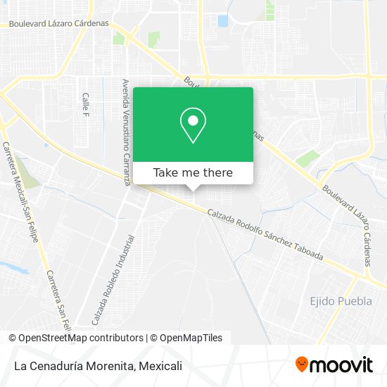 Mapa de La Cenaduría Morenita