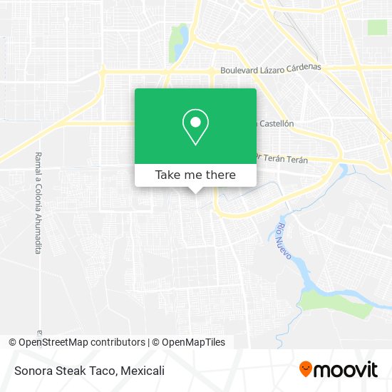 Mapa de Sonora Steak Taco