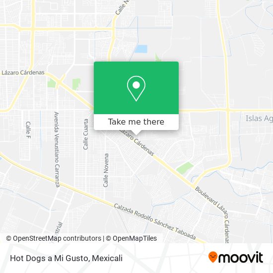 Mapa de Hot Dogs a Mi Gusto