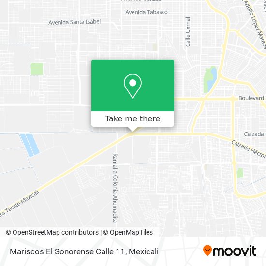 How to get to Mariscos El Sonorense Calle 11 in Mexicali by Bus?