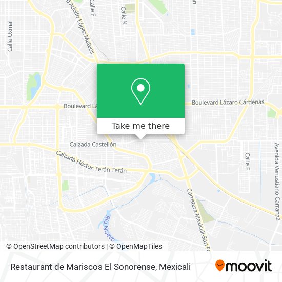 Mapa de Restaurant de Mariscos El Sonorense