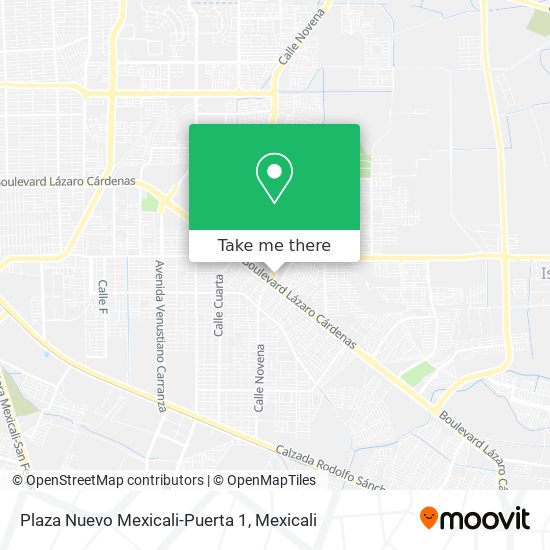 Plaza Nuevo Mexicali-Puerta 1 map