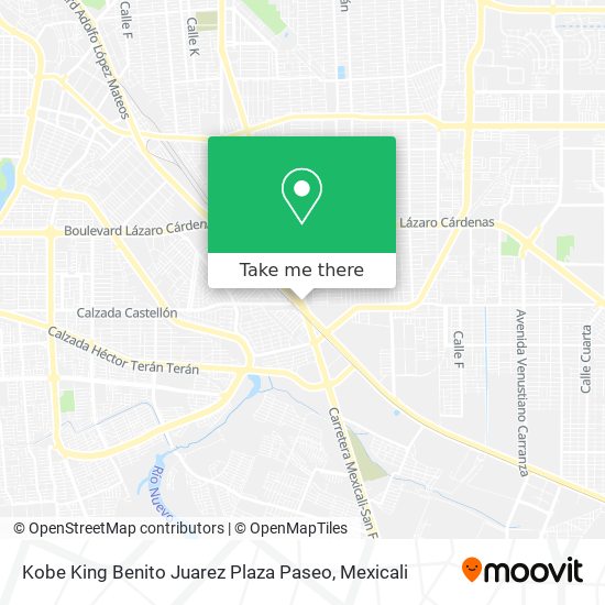 Mapa de Kobe King Benito Juarez Plaza Paseo