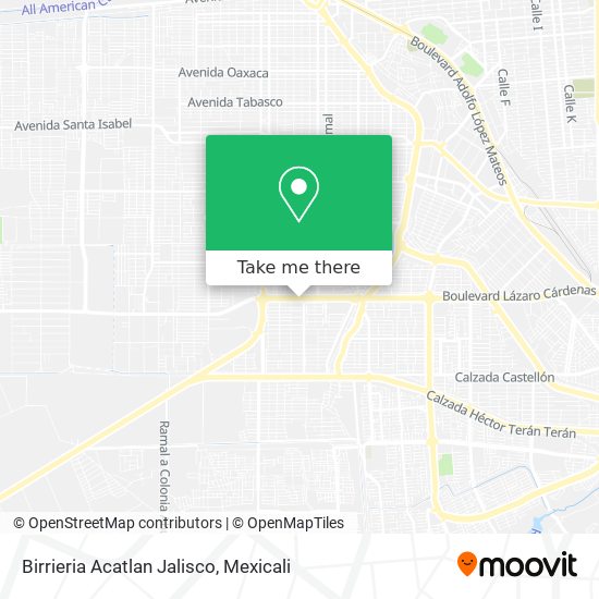 Birrieria Acatlan Jalisco map