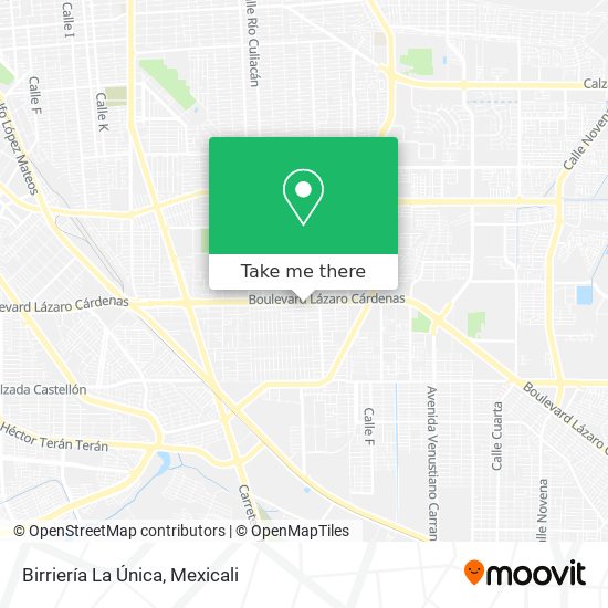 Birriería La Única map