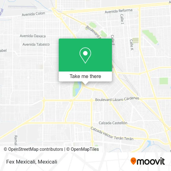 Fex Mexicali map