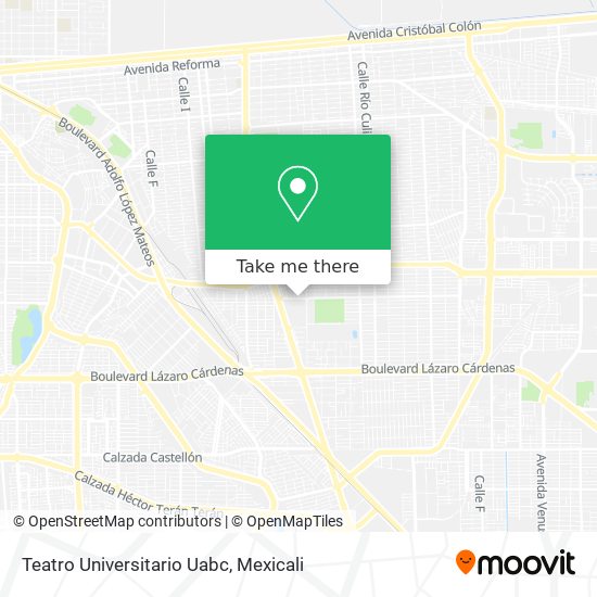 Teatro Universitario Uabc map