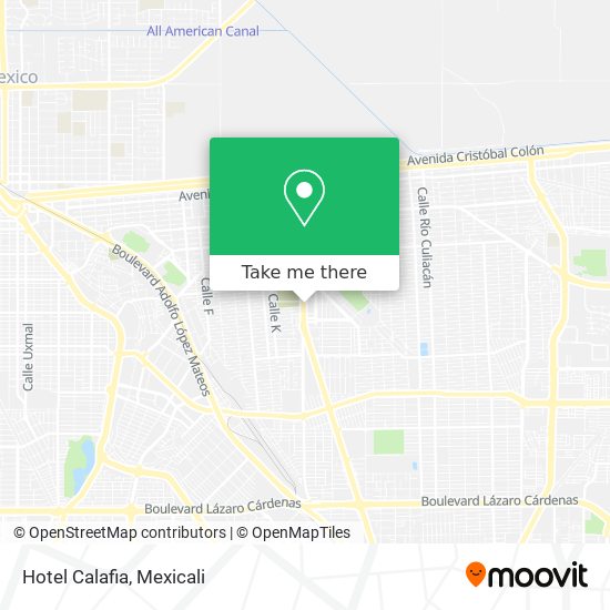 Mapa de Hotel Calafia
