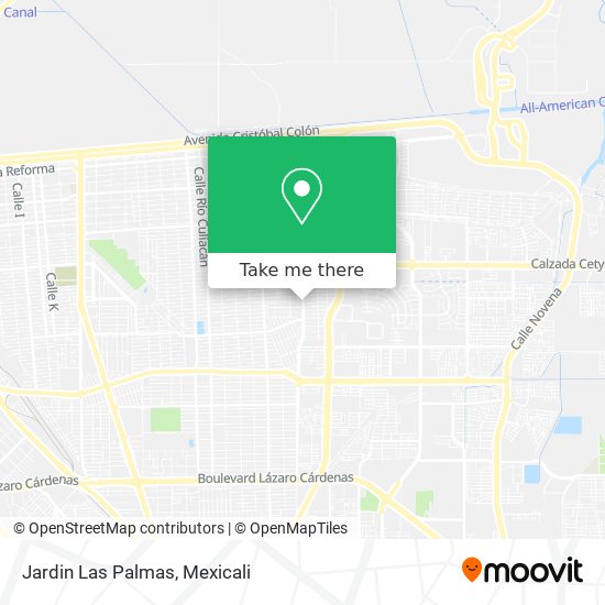 Mapa de Jardin Las Palmas