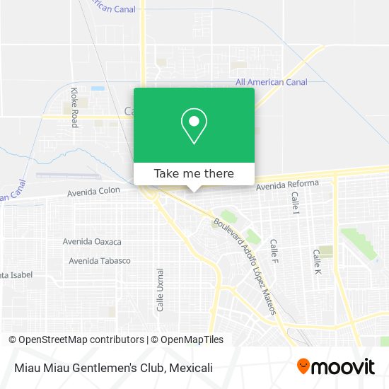 How to get to Miau Miau Gentlemen's Club in Mexicali by Bus?