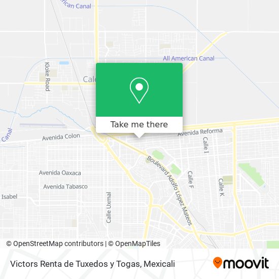 Victors Renta de Tuxedos y Togas map