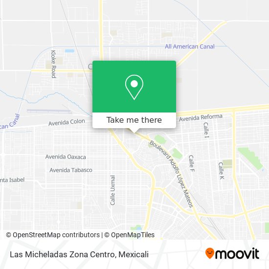 Las Micheladas Zona Centro map