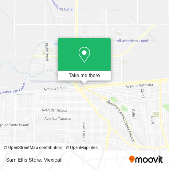 Sam Ellis Store map