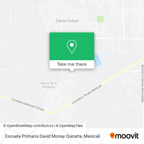 Escuela Primaria David Monay Quirarte map