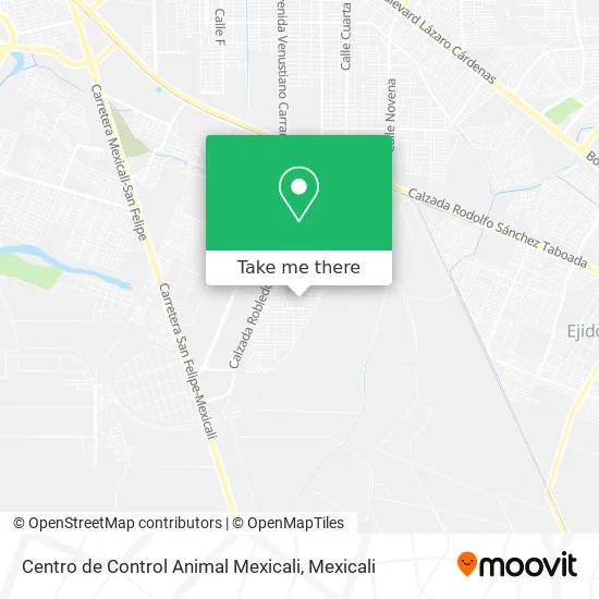 Centro de Control Animal Mexicali map