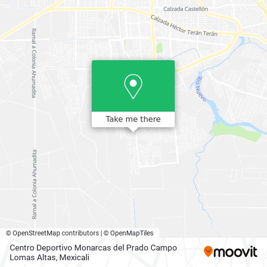 Centro Deportivo Monarcas del Prado Campo Lomas Altas map