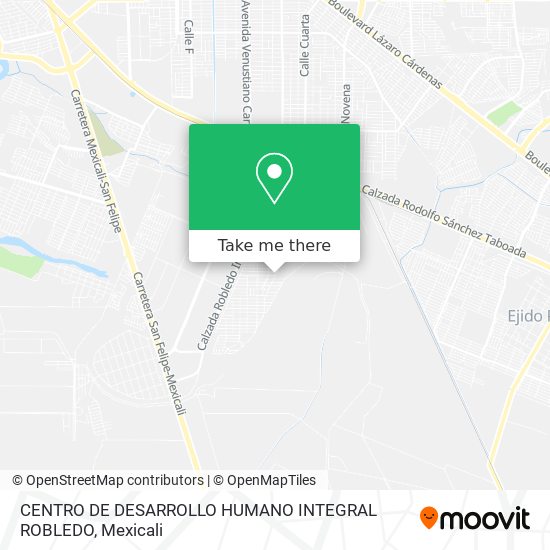Mapa de CENTRO DE DESARROLLO HUMANO INTEGRAL ROBLEDO