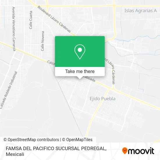FAMSA DEL PACIFICO SUCURSAL PEDREGAL map