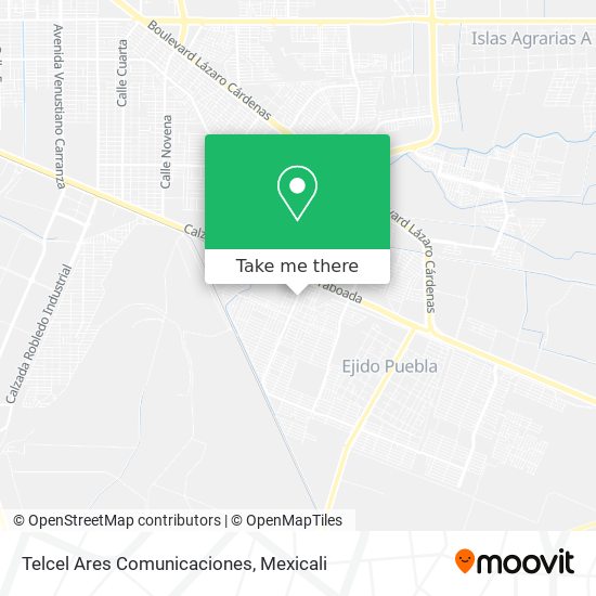 Mapa de Telcel Ares Comunicaciones