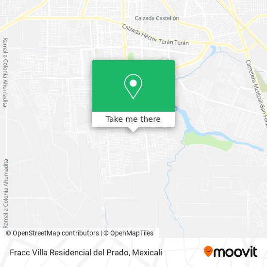 Mapa de Fracc Villa Residencial del Prado