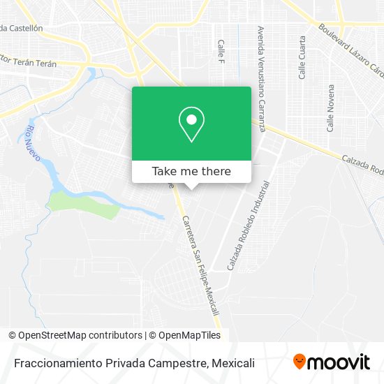 Mapa de Fraccionamiento Privada Campestre