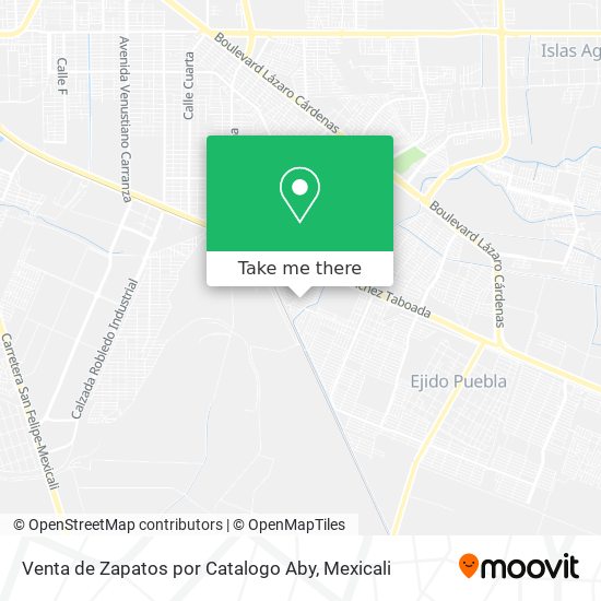 Mapa de Venta de Zapatos por Catalogo Aby
