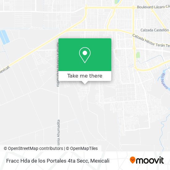 Fracc Hda de los Portales 4ta Secc map