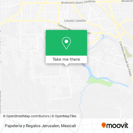Mapa de Papeleria y Regalos Jerusalen