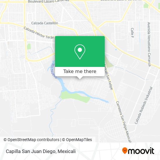 Capilla San Juan Diego map