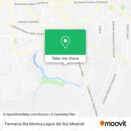 Farmacia Sta Monica Lagos del Sol map