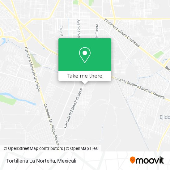 Mapa de Tortilleria La Norteña
