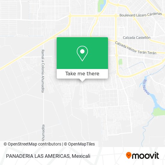 PANADERIA LAS AMERICAS map