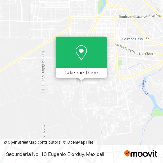 Mapa de Secundaria No. 13 Eugenio Elorduy