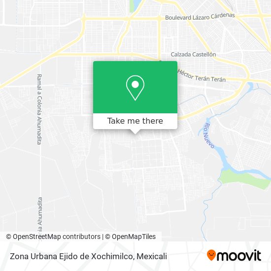 Zona Urbana Ejido de Xochimilco map