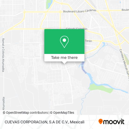 CUEVAS CORPORACIóN, S.A DE C.V. map