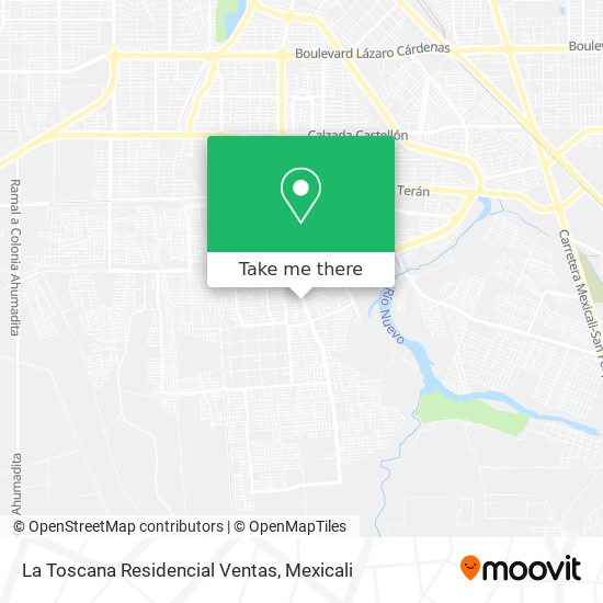 Mapa de La Toscana Residencial Ventas